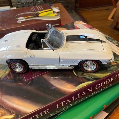 Toy car and lots of great Coffee Table Books
