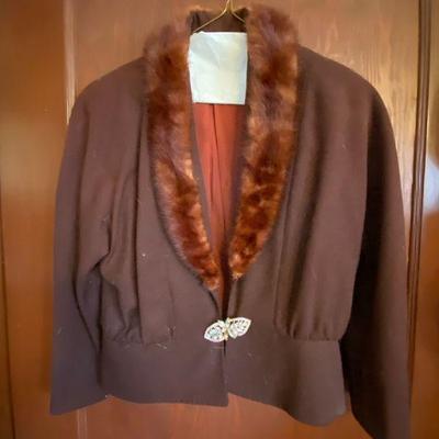 Vintage Mink Trimmed Jacket by Friedmont