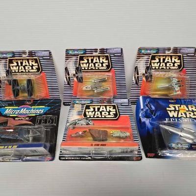 #4758 â€¢ (6) Star Wars Micro Machines
