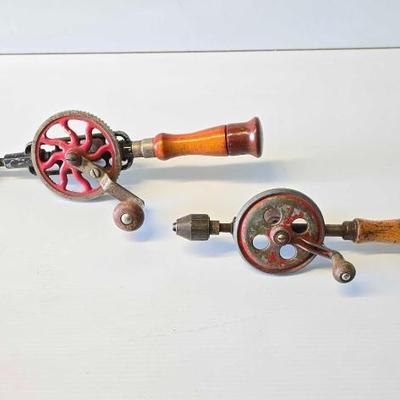 #3024 â€¢ 2 Vintage Hand Drills

