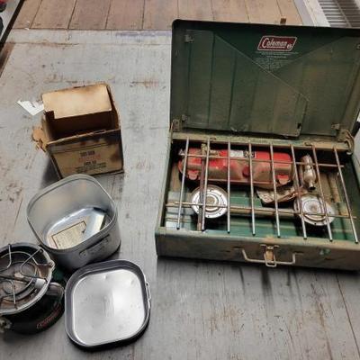 #7528 â€¢ Coleman Camp Stove & Cook Kit
