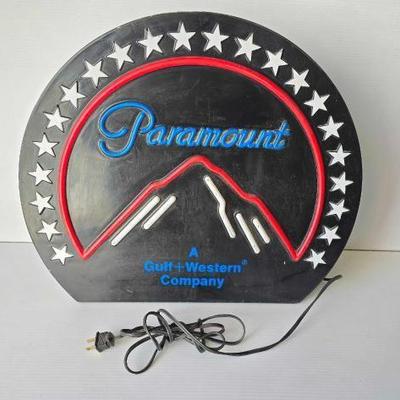 #4068 â€¢ Paramount Pictures Neon Sign
