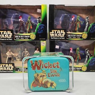 #4756 â€¢ (5) Star Wars Collectables/Tin Pail
