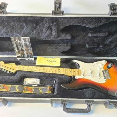 #3004 â€¢ Fender 3-Tone Sunburst Stratocaster Electric Guitar
