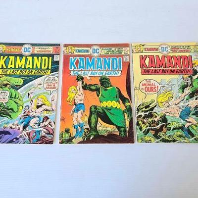 #4090 â€¢ 3 DC Kamandi Comic Books

