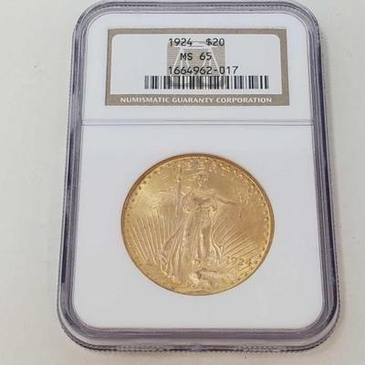 #426 â€¢ 1924 $20 American Eagle Gold Coin
