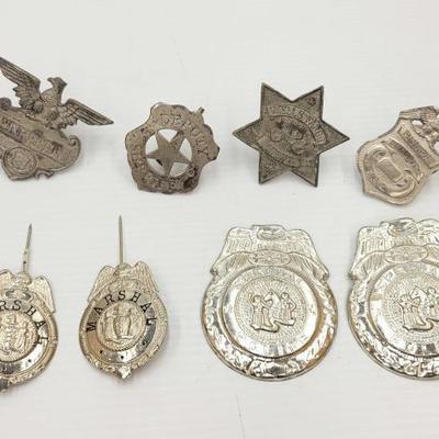 #1814 â€¢ 8 Police and Military Badges
