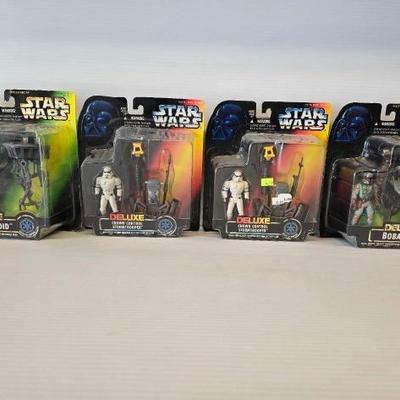 #3702 â€¢ (4) Kenner Star Wars Deluxe Toys
