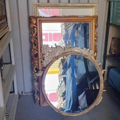 #2950 â€¢ (5) Mirrors & (1) Framed Photo
