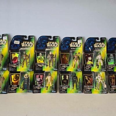 #3726 â€¢ (12) Kenner Star Wars The Power of the Force Toys
