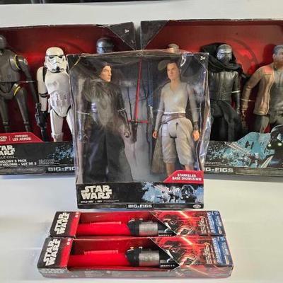 #4040 â€¢ (5) Star Wars Big-Figs/Blade Builders
