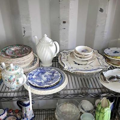 #2970 â€¢ Plates, Bowls, Flatware, Teapots & Bowl
