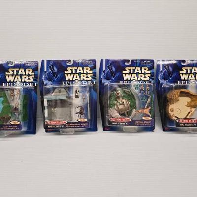 #4728 â€¢ (4) Star Wars Action Fleet Mini Scenes
