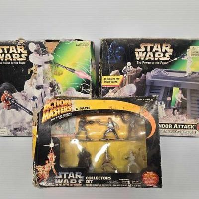 #4748 â€¢ (3) Star Wars The Power of the Force/Action Masters
