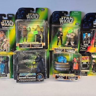 #3772 â€¢ (8) Kenner Star Wars The Power of the Force Toys
