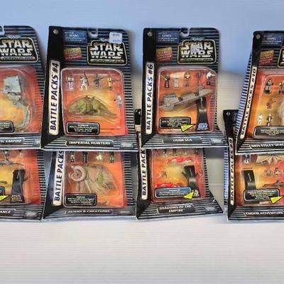 #3770 â€¢ (8) Micro Machines Star Wars Action Fleet Battle Packs
