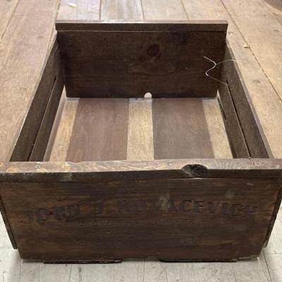 #7546 â€¢ John J. Kovaxcevich Wooden Crate

