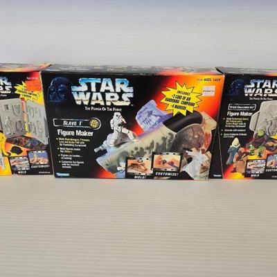 #3736 â€¢ (3) Kenner Star Wars The Power of the Force Figure Makers
