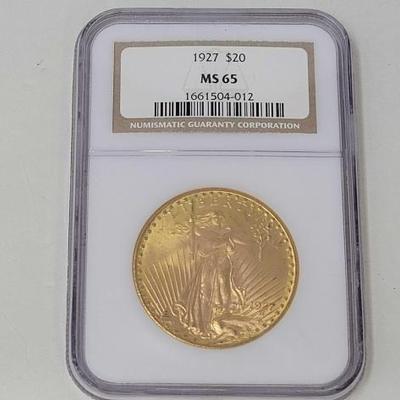 #448 â€¢ 1927 $20 American Eagle Gold Coin
