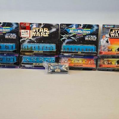 #3708 â€¢ (9) Micro Machines Star Wars Toys
