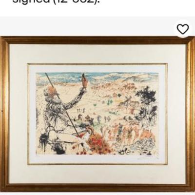 2181069. SALVADOR DALÃ. Don Quixote - The Golden Age. lithograph, Ex 6/300