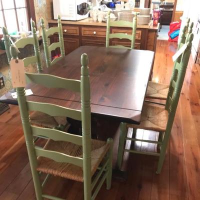 pine dining table $149 with 2 pads SOLD
60  34 X 30