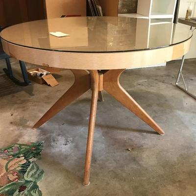 mid-century table with laminate top $145
42 X 30