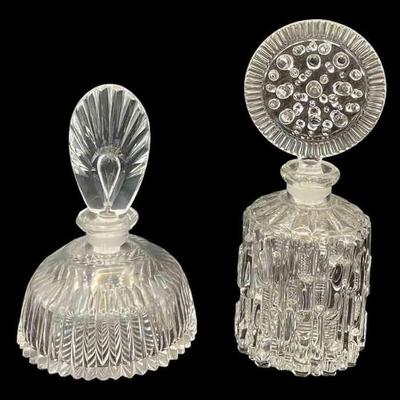 Clear Glass Decorative Bottles With Stoppers