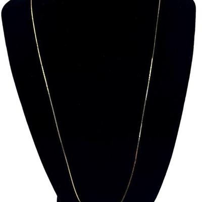 14K Yellow Gold Fine Chain Necklace