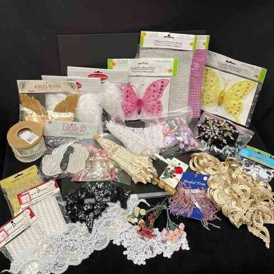 Doll Making Supplies * Trims * Angel Wings * Butterfly Decorations * Mini Silk Flowers * Parasols