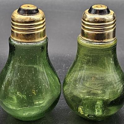 Novelty Glass Light Bulb Salt & Pepper Shakers