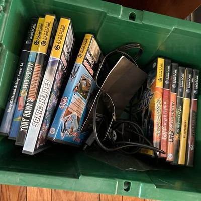 Nintendo Gamecube with games and accessories