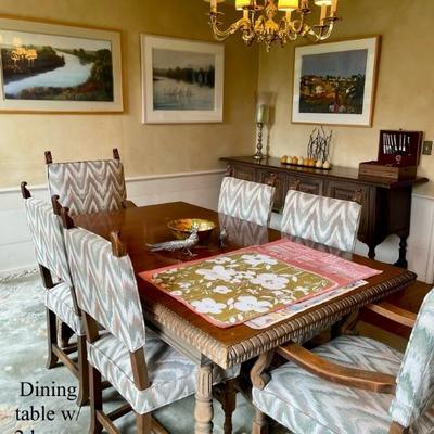 Spanish Renaissance Revival Dining Set