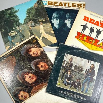 (6PC) BEATLES COLLECTION #2 VINYL | Beatle Albums including: Meet The Beatles T2047; Rubber Soul ST2442; The Beatles Again SW-385; Abbey...