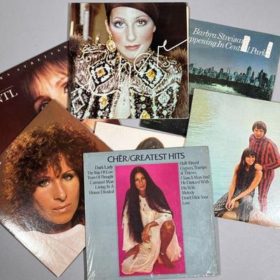 (7PC) SONNY & CHER AND BARBRA STREISAND VINYL | Includes: Sonny& Cherâ€™s Greatest Hits A2S 5178; Cher UXS-94; Cherâ€™s Greatest Hits MCA...