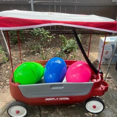 Radio Flyer wagon with top