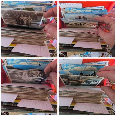 Vintage postcards. Post-marked and new including postcard books & RPPC