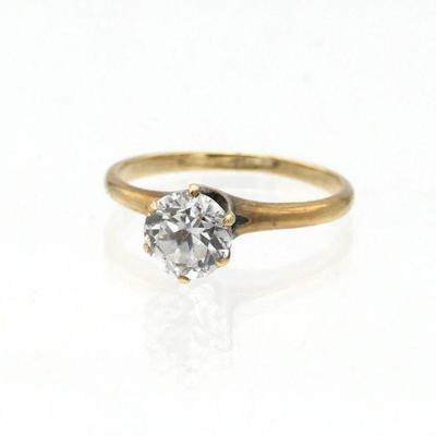 14k Gold Solitaire Ring