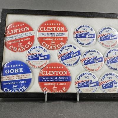Lot 67 | Vintage '92 Clinton/Gore Campaign Tour Pins