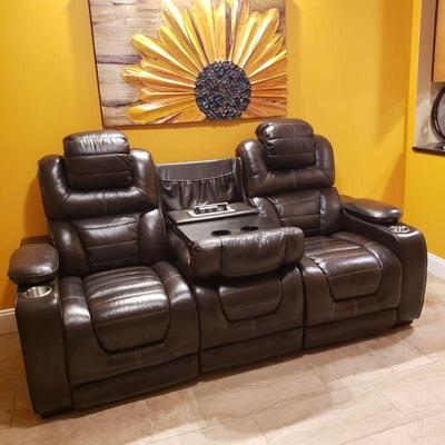 Othello leather power recliner
