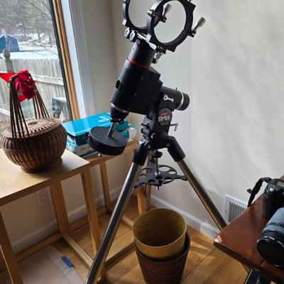 Orion telescope with custom stand