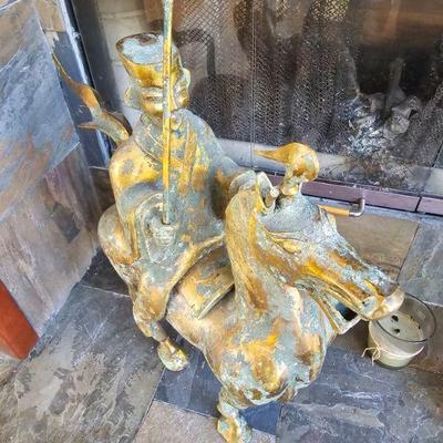 Antique horse & warrior