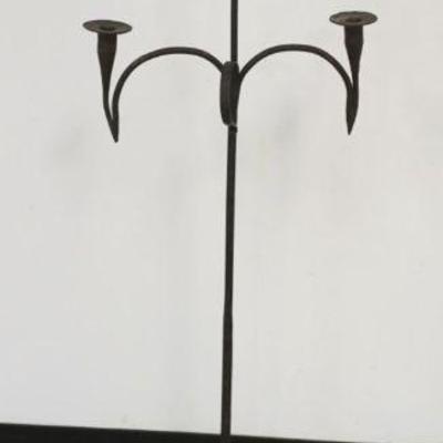 1150	PRIMITIVE WROUGHT IRON CANDLE STAND, APPROXIMATELY 53 IN HIGH

