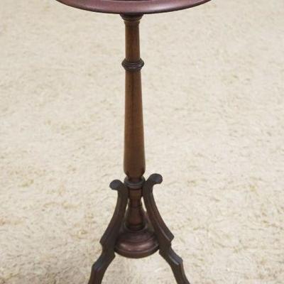1112	VICTORIAN WALNUT CANDLE STAND, APPROXIMATELY 30 IN HIGH
