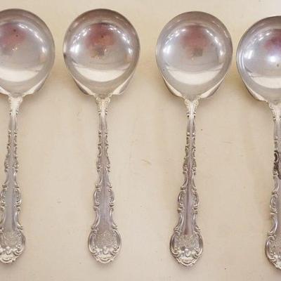 1206	4 STERLING SILVER SPOONS, 2.44 TOZ
