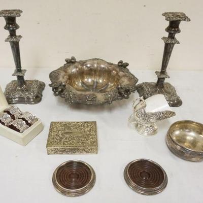 1242	ASSORTED SILVER PLATE ITEMS
