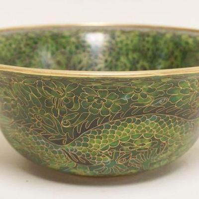 1061	LARGE CLOISONNE BOWL, APPROXIMATELY 10 1/4 IN X 4 IN HIGH

