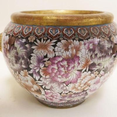 1070	MASSIVE CLOISONNE JARDINIERE, APPROXIMATELY 19 IN X 18 IN HIGH
