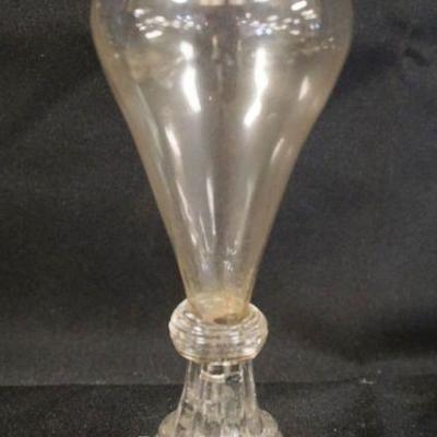 1170	EARLY FLINT GLASS WHALE OIL LAMP, APPROXIMATLEY 9 IN H
