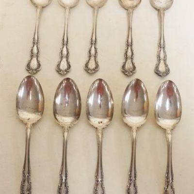 1229	10 STERLING SILVER SPOONS, 6.6 TOZ
